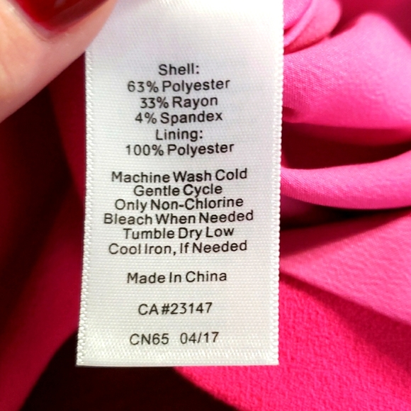 Talbots magenta shift sheath dress size 16w EUC - Picture 8 of 8